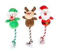 Stuffed cuddle toy for dogs with rope Duvoplus Xmas