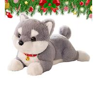 Stuffed Dog | 15inch Puppy Doll Realistic with Bell Toy,Lying Stuffed Dogs for Kids,for Baby Toddler Boys Birthday Christmas Halloween Interactive