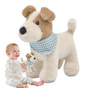 Stuffed Dog Puppy Plush Toy - Plush Dog Doll with Plush Cushion for Pastoral Dogs | Plush Soft Cartoon Cuddly Pillows for Birthday, Goodnight Friend,