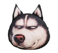 Stuffed Dog Shaped Pillow,Cute Husky Head Pillow - Stuffed Animal,For Office Apartment Hotel Student Room Farm Car Interior Living Room