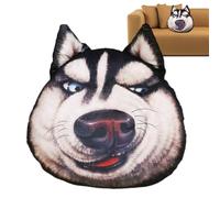 Stuffed Dog Throw Pillow | Plush Husky Head Cushion | Stuffed Animal Pillow,for Home Bedroom Living Room Office Hotel College Dorm Farmhouse Car Interior