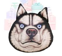 Stuffed Dog Throw Pillow - Soft Husky Head Bed Cushion,Stuffed Dog Pillow - for Office Apartment Hotel College Dorm Farmhouse Car Interior Living Room Bedroom