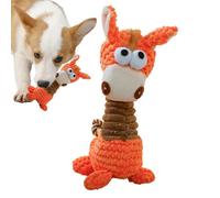 Stuffed Dog Toy, Squeaky Toy for Dogs - Cute Squeaky Giraffe Plush Toy, Teething Toy for Puppies, Teeth Cleaning Toy for Dogs, Chew Toy for Small and Medium
