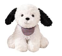 Stuffed Dogs - Adorable Cute with Scarf - Plush Stuffed Animal Doll - for Sofa Birthday Shelf Home Desk Living Room Enthusiasts Fans Friend Girls Boys Kids
