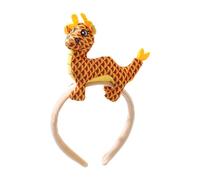 Stuffed Dragon Shape Hair Hoop Women Spa Wash Face Makeup Headband For Photography New Year Hair Accessories