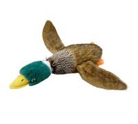 Stuffed Duck Dog Toy- Braid Rope Neck Detail, Active Biting Support Mates, Comforting Companion Chew Doll, 40cm Washable Synthetic Fabric Unit | Boredom Breaker for Labradors & Golden Retrievers