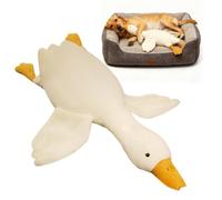 Stuffed Duck Dog Toy White Large Realistic Plush