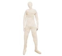 Stuffed Dummy Prop 70.9 Inch DIY Posable Mannequin Full Body with Hands Halloween Decor for Haunted Houses Party, Beige..