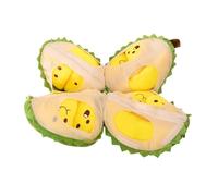 Stuffed Durian Throw Pillow - Fruit Doll Cute | Women Girls Scene Props Detachable Durians Dolls Toy For Bed Couch Car Soft Comfortable Nursery Decor Creative Gift Novelty Cushion