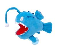 Stuffed Fish Toy, Simulated Angler Aqua Cartoon Animal, 8.66x6.3 Inch Cuddle Doll, Sturdy Sea Creature Gear with Creative Design, Stylish Tool for Living Room, Cute Supply for Snuggle Creepy and Plush