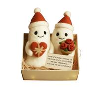 Stuffed Ghost Doll - White Plush Decorations, Car Room Ornament, Holiday Desk Accent, Cozy Festival Piece with Charming Building Style | B