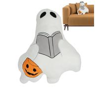 Stuffed Ghost Plush 17.72 X 15.75inch Cute Scary Reading Book Decor