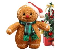 Stuffed Gingerbread Man Soft Cute Comfort Christmas Throw Pillows