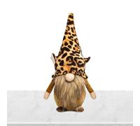 Stuffed Gnomes | Winter Faceless Gnomes Figurines - Winter Autumn Table Tiger Leopard Print Dwarf Decorations Indoor and Display for Home Table Fireplace