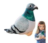 Stuffed - Hand-Stitched Plush Toy in Rock Pigeon Look, Cuddly Bird for Indoor Spaces, Cuddly Soft Toy for Girls and Collectors, Ideal for Decoration or Emotional Accompaniment