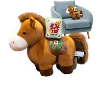 Stuffed Horse - 7.87 Inch Chinese Designed Figurines Doll,2026 Adorable Horse Stuffed Animals,for Adults Girls Kids New Year Birthday Party Favors
