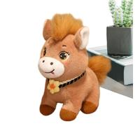 Stuffed Horse - Big Eye Plush Toy for Playroom, Cozy Build with Sweet Expression, Doll for Halloween, Easter, Birthday, Bookshelves, Christmas, Classroom, 10.24x7.87 inches