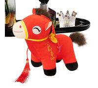 Stuffed Horse Plush Toy,2026 Plush Horse Mascot Doll | 9.8Inch Toy Soft for Travel Souvenir Decor for Room Accessory for Girl Toddler Children Animal Lover Home Living Room