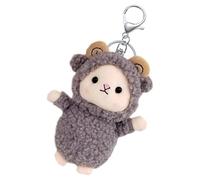Stuffed Keychain - Sheep Cuddly Toy Keychain, Sheep Ornament Pendant for Backpacks, Multifunctional Plush Key, Cute Stuffed Animal Accessories for Family, Coworkers, Friends, gray, Siehe Beschreibung