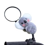 Stuffed Koala Bear, Plush Animal Pendant, Soft Cotton Koala Toy, with Cable Tie and Mirror Decor, for Car Scooter Bike Bedroom Use, Approx 6 Inches, Gray, 1 Piece