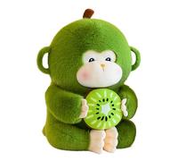 Stuffed Monkey Doll - 11.8 Inch Kiwi Softie, Cartoon Plush | Living Room Cushion Buddy, Cuddly Animal Pillow Plus Stuffed Monkey Doll Kiwi Sofa Decor Toy Comfortable Touch Funny Presents