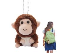 Stuffed Monkey Keychain, Cartoon Doll Pendant Portable, Toy Dolls Kids Monkey Plush Animal, for Handbags Backpacks Purses Handbags Backpacks Purses Family Friends Children Boy Girl Colleagues
