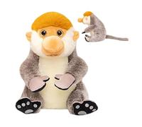 Stuffed Monkey Plush - Adorable Long Nose, Cuddly Monkey Toy | Stuffed Doll Gentle Touch Plush Toy With Cozy Design, Nursery Decoration Baby Shower Birthday Present For Children Bedtime