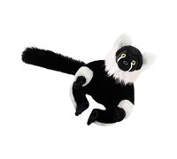 Stuffed Monkey Plush - Primate Fleece Figure, 1 Piece Huggable Simian Mockup For Sleeping Mat, Padded Ape Sculpture With Velvet, Interior Item, Sitting Chimp Token For Couch, Seat And Rug