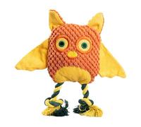 Stuffed Owl Dog Toy, Soft Plush Chew Toy, Squeaky Puppy Training, Interactive Pet Toys Plays Tool, for Boredom Relief, Mental Stimulation, Dogs 22x22cm