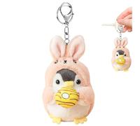 Stuffed Penguin - 10cm PP Cotton | Keychain | Soft Plush Penguin Toy With Keychain, Pen- Stuffed Animal For Cuddling And Decor - Key Chain Pendant For Bags, Backpacks, Travel Accessories