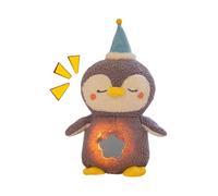 Stuffed Penguin 11.02x6.3 Inches Soft Sensory Plush, Cute Doll Comfort Toy, multi-frequency Calm with Light Music Effects | Relaxation Aid, Playtime Naptime Companion, Home Bedroom Living Room