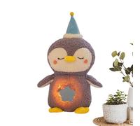 Stuffed Penguin - Plush, 1 Piece Soothing Animal For Calming Play, Sensory Doll With Light Music, Nursery Accessory, Cuddly Huggable For Lounges, Bedtimes And Naptime Routine