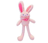 Stuffed Rabbits - Stuffed Rabbit Stuffed 11.81 Inch Easter Pull Up Rabbit Plush Key Ring Pendant, Animal Shelter Decoration, Backpack Charm, Elastic Decoration Things for