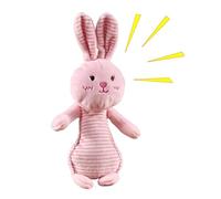 Stuffed Rattle Plush - Animal Soothing Hand Shake Rattle | Soft Sensory Grab Shaker, Cute Rabbit Bear Duck Shape Hand Grip Toy for