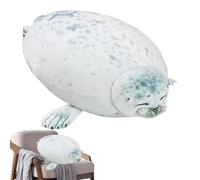 Stuffed Seal Pillow - Cute Seal Plush Animals | Realistic Soft Cuddly Toy | Chubby Cuddle Animal Doll Birthday Gift Dolls For Kids Boys Girls Indoor Outdoor