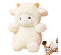 Stuffed Sheep Toys - Soft Fleece Animals Figures, Cozys Lambs Plush Dolls, Comfort Hug Companion, Pure White Gift Plush | Holiday Birthday Easter Thanksgiving Surprise For Babys Kids Girls Boys