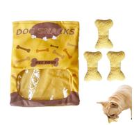 Stuffed Snacks Dog Toy,Plush Squeaky Bone Snuffle Food Toys Snacks Bag | Crinkle Funny Interactive Chew Cute Treat Hiding Enrichment Puzzle for Pet
