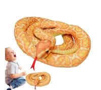 Stuffed Snake - 140g Jumbo Soft Plush Toy Safe Fabric Lovely Cartoon Style Flexible Padding Long Body Design | Fun Practical Joke for Home Decoration