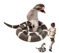 Stuffed Snake Plush, Plush Snake | Soft Plush Snake Shape, Realistic Plush Snake, Plush Snake for Festival and Props for Party Jokes