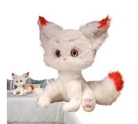 Stuffed Snow Fox Cuddly Plush Fuzzy Soft Stuffed