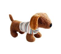 Stuffed Squeaky Dog Toys | Cute Dog Training Toys,Pet Playing Device Dachshund Shape for Teeth Cleaning, Puppy Training Chewing Tools