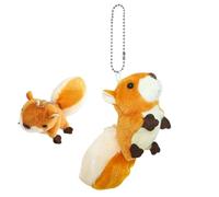 Stuffed Squirrel Toy,Squirrel Plushie Doll Cartoon Key Holder - Portable Squirrel Stuffed Animal Soft Keychain, Key Chain Pendant Bag Decoration for Boys and Girls