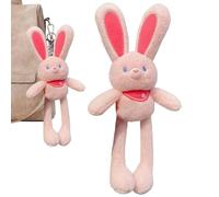 Stuffed Stuffed Plush - 11.81 Inch Pull Up Rabbit Easter Bunny - Stretchy Sensory Fidget Toy, Animal Home Decor for All Ages Children, Girls