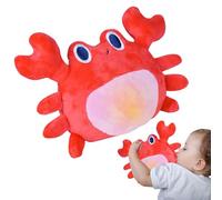 Stuffed Toy - Turtle Crab Dolphin Plush | Toys - Soft Plush & PP Cotton | Plays Lullabies - Soothing Natural Sounds | Sensory Development Toy