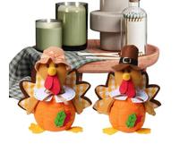 Stuffed Turkey Couple Doll Thanksgiving Cute Soft Toy