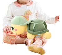 Stuffed Turtle | Turtle Plush Toy with Hat Design - Skin-Friendly Cute Doll Pillows Decor for Kids' Room Baby Shower Beach Theme