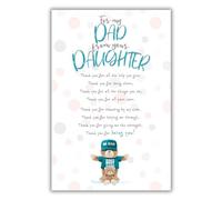 Stuffed with Love, Birthday Card Dad, Dad Birthday Card from Daughter, Cute Birthday Card Dad