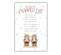 Emotional Rescue Stuffed with Love, Congratulations Wedding Day Card, A Recipe for Married Life. Take a Man and Woman Wedding Card