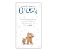 Stuffed with Love, Daddy Birthday Card A Poem for my Special Daddy…, White & Blue