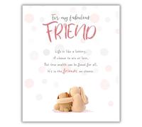 Stuffed with Love, For My Fabulous Friend Happy Birthday Card for Her, Life is Like a Lottery, Multi-Coloured